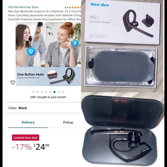 Bluetooth wireless earpiece for cellphone - Picture 1 of 1